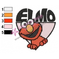 Sesame Street Elmo Embroidery Design 04